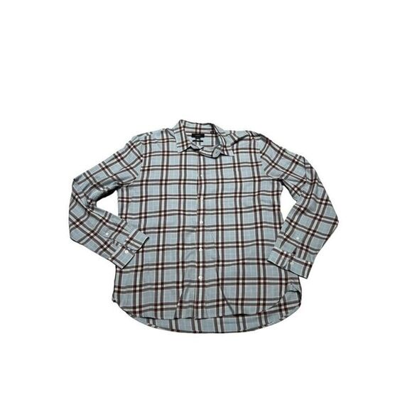 Vince Mens Classic Fit Cotton Plaid Button Down Shirt Multicolor Size XL - Picture 1 of 6